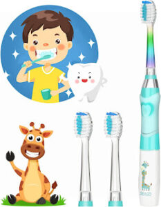 Cepillo de dientes eléctrico para niños, SEAGO AAA, a partir de 4 años